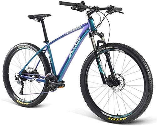Mountain Bike : LBYLYH 27-Speed Mountain Bike, 27.5-Inch Hardtail Mtb, Full Suspension Mountain Bike With Disc Brakes, Nannies Adult Bicycles, 17