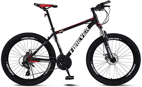 Mountain Bike : LBYLYH Adult Mountain Bike 26 Inch Dual Disc Brakes City Bike Unicycle Off-Road Variable Speed Mtb (21 / 24 / 27 / 30 Speed), 24