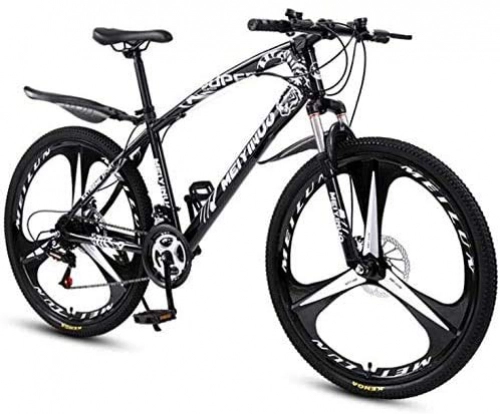 Mountain Bike : Leifeng Tower Lightweight Mountain Bike Bicycle for Adult, High-Carbon Steel Frame, All Terrain Hardtail Mountain Bikes Inventory clearance (Color : Black, Size : 26 inch 24 speed)