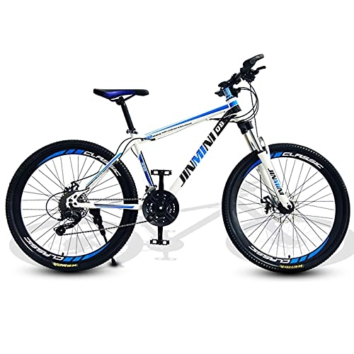 Mountain Bike : LHQ-HQ Adult Men's And Women's Mountain Bike with Shock-Absorbing Spoke Wheel 21-Speed 24 Inch / 26 Inch Variable Speed Young Students, 26 inch