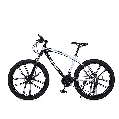 Mountain Bike : LHQ-HQ Mountain Bike 26" Wheels Adult Bike 27 Speed MTB Bicycle Dual Disc Brake Loading 150Kg Multiple Colors, b