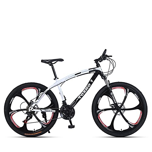 Mountain Bike : LHQ-HQ Mountain Bike Adult Bike 21 Speed MTB Bicycle Dual Disc Brake Loading 150Kg 26" Wheels Multiple Colors, a