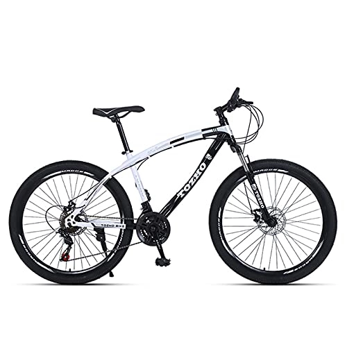 Mountain Bike : LHQ-HQ Mountain Bike Adult Bike 26" Wheels 21 Speed MTB Bicycle Dual Disc Brake Loading 150Kg Multiple Colors, a