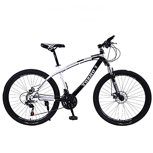 Mountain Bike : LHQ-HQ Mountain Bike, Stone Mountain 26 Inch, 21-Speed, Lightweight, Black And White
