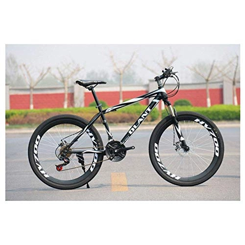 Mountain Bike : LHQ-HQ Outdoor sports 2130 Speeds Mountain Bike 26 Inches Spoke Wheel Fork Suspension Dual Disc Brake MTB Tire Bicycle Outdoor sports Mountain Bike (Color : Black, Size : 24 Speed)