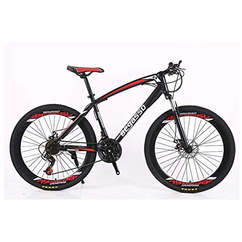 Mountain Bike : LHQ-HQ Outdoor sports Bicycle 26" Mountain Bike 2130 Speeds HighCarbon Steel Frame Shock Absorption Mountain Bicycle Outdoor sports Mountain Bike (Color : Black, Size : 30 Speed)