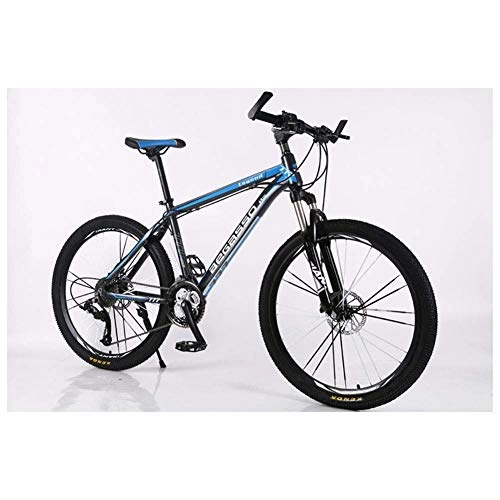 Mountain Bike : LHQ-HQ Outdoor sports Moutain Bike Bicycle 27 / 30 Speeds MTB 26 Inches Wheels Fork Suspension Bike with Dual Oil Brakes Outdoor sports Mountain Bike (Color : Blue, Size : 30 Speed)