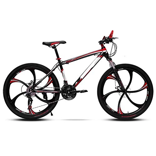 Mountain Bike : LICHONGUI 26 Inches Trail Runner Mountain Bicycle Cross-country Double Shock Absorption System Mountain Bike Variety of Specifications (Color : 6 knife wheels, Size : 21 speed)