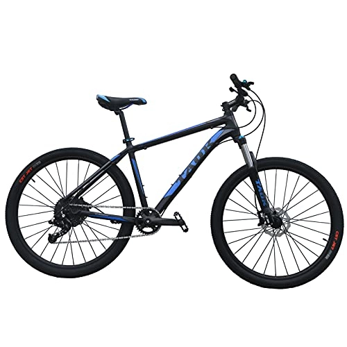 Mountain Bike : LICHUXIN 27.5" Mountain Bike, Outdoor Variable Speed Adult 11-Speed Off-Road Bike, Ultra-Light Aluminum Alloy 18" Frame And Dual Disc Brakes, Sturdy Bicycle, Blue