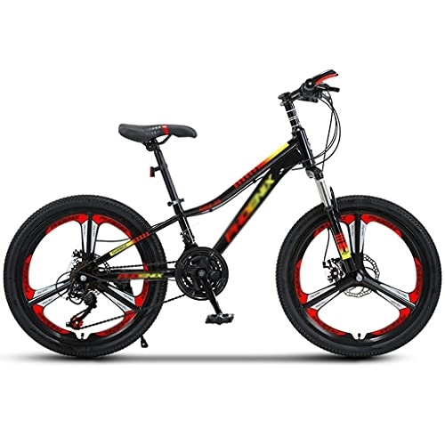 Mountain Bike : LiRuiPengBJ Children's bicycle 20 22 Inch Mountain Bikes 21 Speed Suspension Fork MTB High-Tensile Carbon Steel Frame Bicycle with Dual Disc Brake for Men and Women (Color : Style1, Size : 22inch)