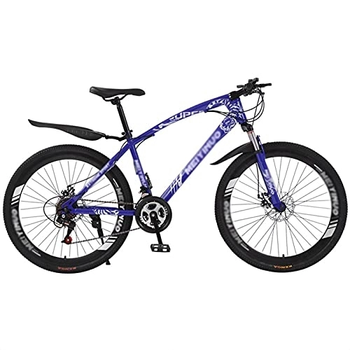 Mountain Bike : LiRuiPengBJ Children's bicycle 27 Speed Shifters Mountain Bike, Aluminum Steel Frame 26 Inch Mountain Bicycle with Shock Absorbers for Youth Adult (Color : Style5, Size : 26inch24 speed)