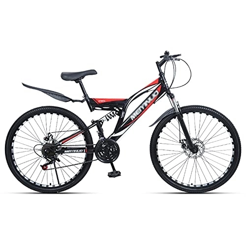 Mountain Bike : LiRuiPengBJ Children's bicycle Adults Mountain Bike Full Suspension 27 Speed Shifting Dual Disc Brake Road Bicycle Mountain for Men and Women (Color : Style5, Size : 26inch21 speed)