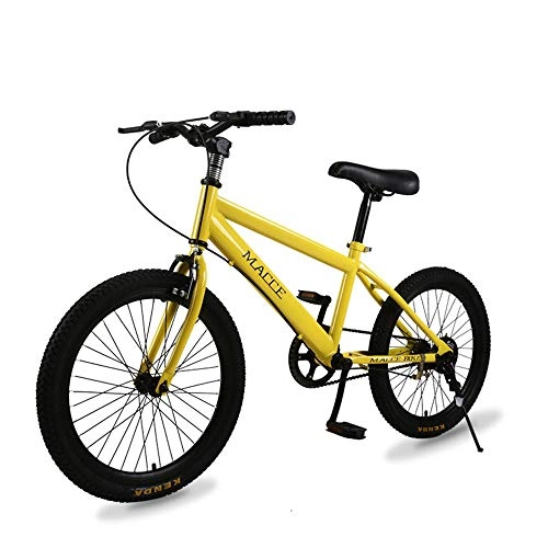 Mountain Bike : LISI 24 inch mountain bike snowmobile wide tire disc shock absorber student bicycle 21 speed gear for 145CM-175cm, Yellow