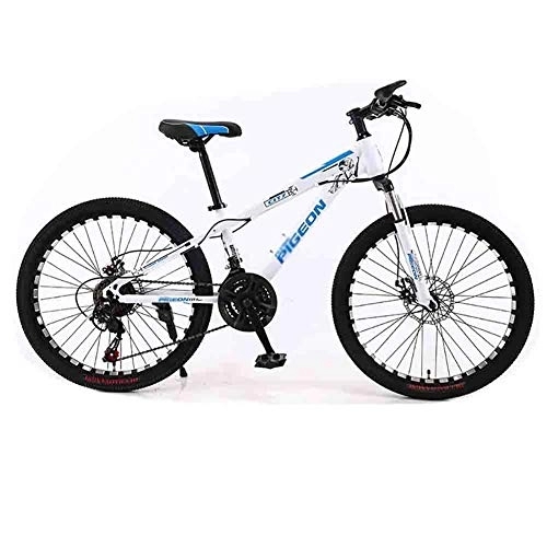 Mountain Bike : LIUCHUNYANSH Off-road Bike Bicycle MTB Adult Mountain Bike Teens Road Bicycles For Men And Women Wheels Adjustable 21 Speed Double Disc Brake (Color : Blue)