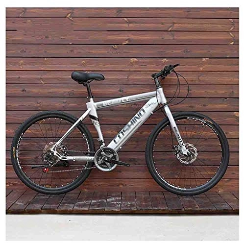 Mountain Bike : LIUCHUNYANSH Off-road Bike Bicycles Mountain Bike adult Men's MTB Road Bicycle For Womens 26 Inch Wheels Adjustable Double Disc Brake (Color : Gray, Size : 30 Speed)
