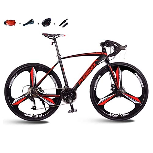 Mountain Bike : LIUCHUNYANSH Off-road Bike Mountain Bike Road Bicycle Men's MTB 27 Speed 26 Inch Wheels For Adult Womens (Color : Red)