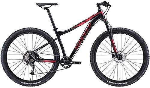 Mountain Bike : LIYONG Super Wind Speed Bike! 9-speed mountain bike adult Large tire Bicycles Aluminum frame Hardtail MTB Bicycle with disc brakes Black-SX003