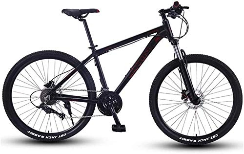Mountain Bike : LIYONG Super Wind Speed Bike! Mountain bike 27.5 inch large tire hardtail MTB aluminum frame bicycle with disc brakes youth women boys bicycles red 33 speed-27 Speed_Red-SX003