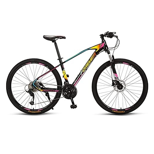 Mountain Bike : LLF Mountain Bike 27 Speed Dual Disc Brakes Aluminum Steel Frame MTB Bicycle Trail Bike for Adult Student Outdoors Sport(Size:27.5inch 27 Speed, Color:A)