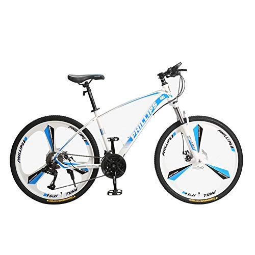 Mountain Bike : LNX Mountain bike double disc brake (24 / 27 / 30 speed) variable speed high carbon steel-adjustable height-student and youth bicycle (unisex)