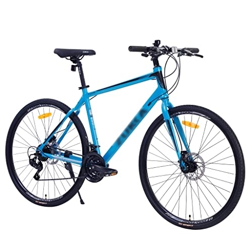 Mountain Bike : LOEBKE 21 Speed Mountain Bike, Hybrid bike, Disc Brake 700C Road Bike, City Bicycle for men women's