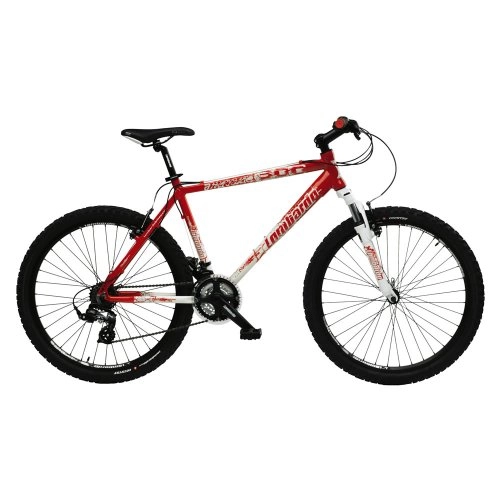 Mountain Bike : Lombardo Alverstone 300 Mens Lightweight Performance Bike - White / Red, 19 Inch