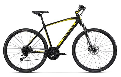 Mountain Bike : Lombardo Amantea 200 28 Inch 51 cm Men 24SP Hydraulic Disc Brake Black / Yellow