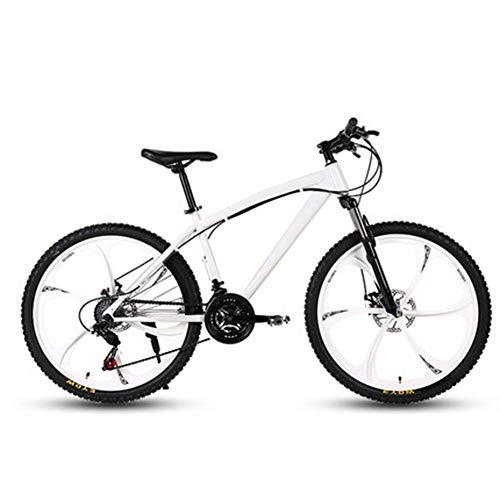 Mountain Bike : LPsweet Bikes for Adults, Aluminum Alloy Frame Variable Speed Small Portable Ultra Light Easy Folding And Carry Design Convenient And Fast Commuting, White, 21speed