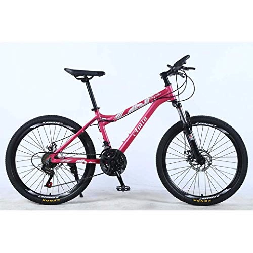 Mountain Bike : lqgpsx 24 Inch 27-Speed Mountain Bike for Adult, Lightweight Aluminum Alloy Full Frame, Wheel Front Suspension Female Off-Road Student Shifting Adult Bicycle, Disc Brake