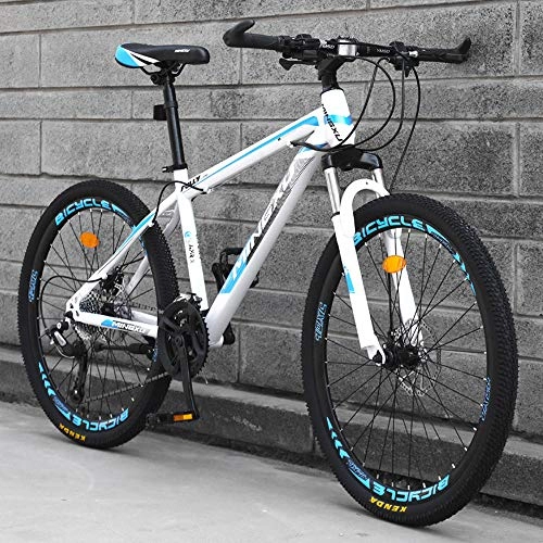 Mountain Bike : LTTA Trail Variable Speed Bicycle Big Wheels Mountain Brake, Mountain Bike, Male And Female Student Racing, Disc Brakes And Shock Absorption, 24" / 26", A, 24 inches