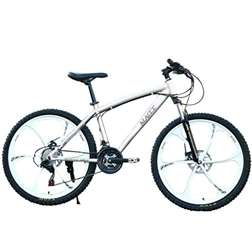 Mountain Bike : LUNAH Mountain Bike for Men 26inch Carbon Steel Mountain Bike 24 Speed Bicycle Full Suspension MTB - Simple Style