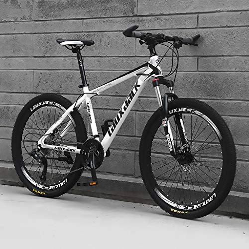 Mountain Bike : LWZ 26 Inch Mountain Bike Lightweight Front Suspension Daul Disc Brakes 24 Speed Mens Outroad Bicycles Hardtail MTB Sports Leisure