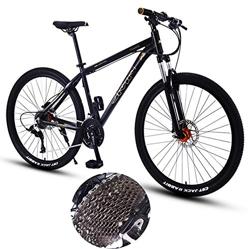 Mountain Bike : LXDDP Teen Mountain Bike, Double Brake Bicycle, Shock-Absorbing Off-Road Racing Bike, 27.5 Inch Student Variable Speed Off-Road Double Cycling for Men and Women
