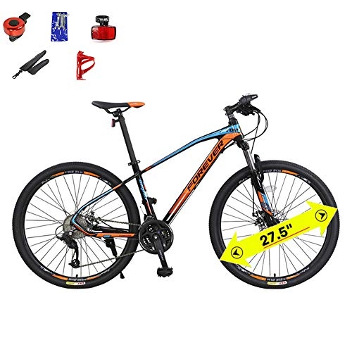 Mountain Bike : LYGID 27.5 Inch Road Bike Racing Bicycle Aluminum alloy Frame Ultra-light 15.5kg 30 Speed Disc Brakes, B