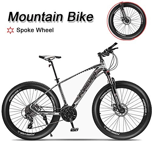 Mountain Bike : LYRWISHJD Adult Hard tail Mountain 27 Speed 27.5 inch Mountain Bike Exercise Bikes Aluminum Alloy Frame Adjustable Seat Outdoor Bikes Multiple Sizes (Color : 21Speed, Size : 26inch)