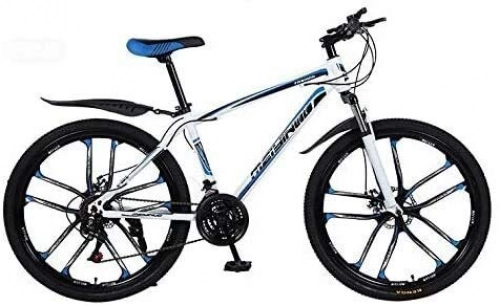 Mountain Bike : MAMINGBO Mountain Bike Bicycle, PVC And All Aluminum Pedals, High Carbon Steel And Aluminum Alloy Frame, Double Disc Brake, 26 Inch Wheels, Size:21 speed, Colour:A (Color : B, Size : 24 speed)