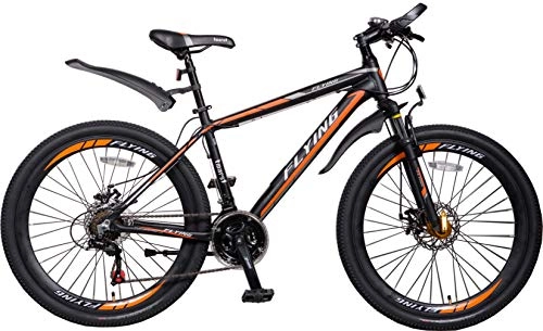 Mountain Bike : Mars Cycles Unisex's M370 Mens 26'' Mountain Bikes Bicycles 21 Speeds SHIMANO aluminium Frame (Orange black), 26