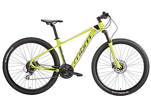 Mountain Bike : MBM QUARX 29' Disk BR. MTB all 24S SUSP F Bike Unisex Adult, Lime A44, 43