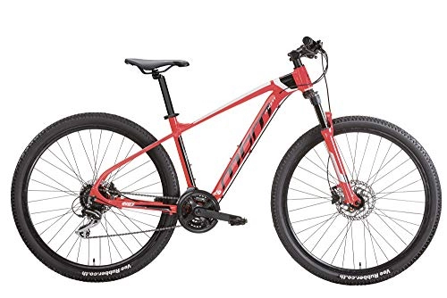 Mountain Bike : MBM QUARX 29' Disk BR. MTB all 24S SUSP F Bike Unisex Adult, Red A20, 43
