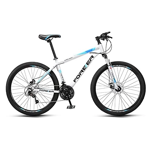 Mountain Bike : MDZZYQDS 26 Inch Adult Mountain Bike, Front and Rear Disc Brake, 21 Speed Front Suspension Bicycle for Men - Bicycle for Boys, Girls, Men and Women Suitable from 155-185 cm