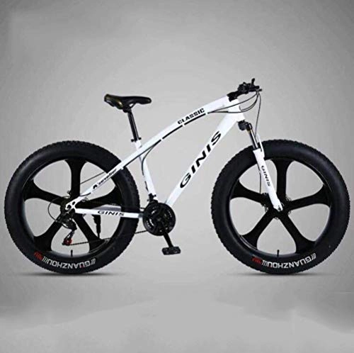Mountain Bike : Men And Women Riding Damping Mountain Bike, City Road Bicycle Mens MTB For Adults (Color : White, Size : 21 speed)