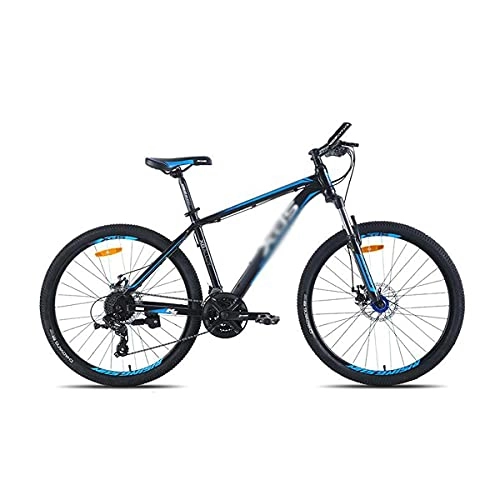 Mountain Bike : MENG 24 Speed Mountain Bike 26 inch Mountain Bicycle for Adults Mens Womens Aluminum Alloy Frame with Mechanical Disc Brake / BlackBlue