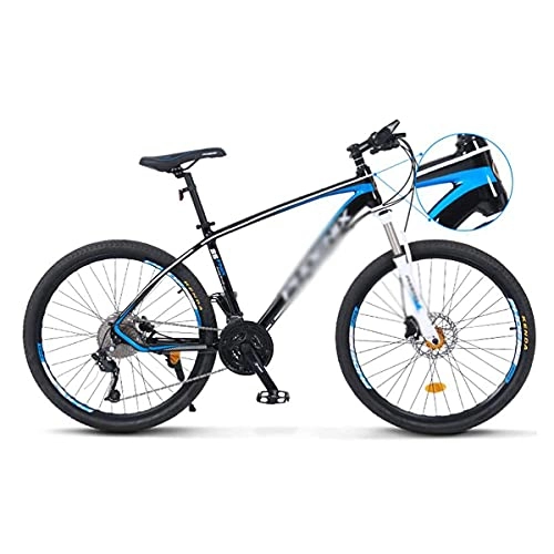 Mountain Bike : MENG Aluminum Frame Mountain Bike 26 / 27.5 Inches 3-Spoke Wheels 33 Speed Dual Disc Brake Bicycle Suitable for Men and Women Cycling Enthusiasts / Blue / 27.5 in
