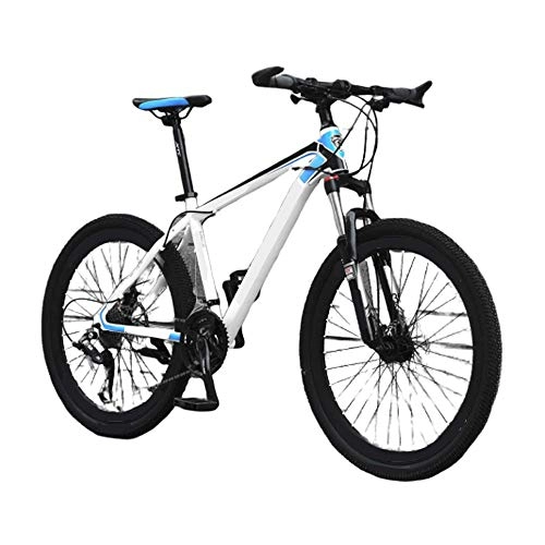 Mountain Bike : MH-LAMP Mountain Bike 30 Speed, Bicycle Dual Disc Brake, Bike Quick Release Axle, MTB Bike Front Suspension Lockable, Speed Steel Frame, 26 Inches
