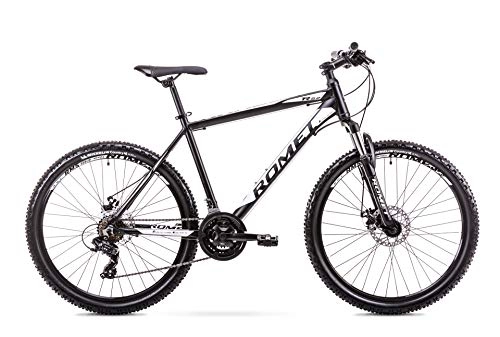Mountain Bike : Milord. 2019 MTB Mountain Trekking Bike, 21 Speed - Black-White - 26 inch