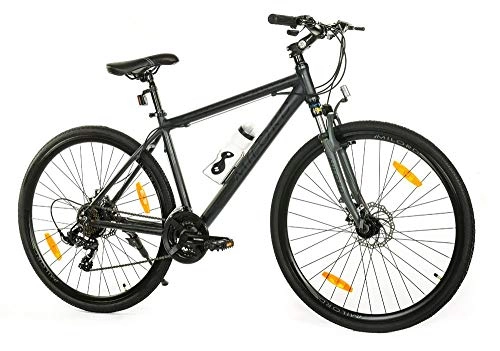 Mountain Bike : Milord. 28 inch 21 Speed Grey and Black MTB Mountain Trekking Bike Eagle