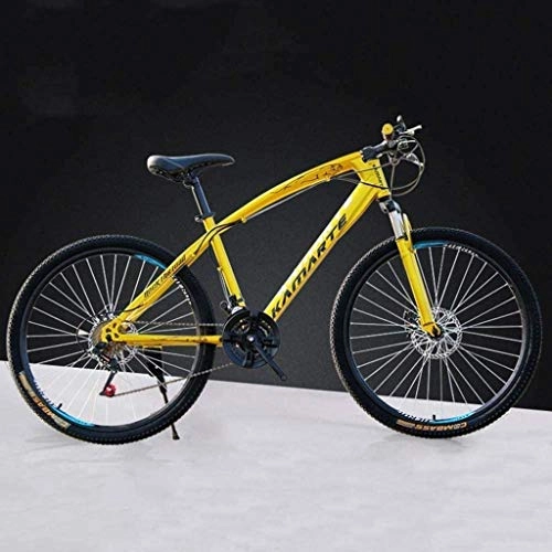 Mountain Bike : MJY Bicycle 26 inch Mountain Bikes, High-Carbon Steel Hard Tail Bicycle, Lightweight Bicycle with Adjustable Seat, Double Disc Brake, Spring Fork, G, 21 Speed 6-24