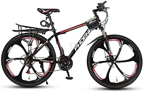 Mountain Bike : MJY Bicycle Honglianriven Mountain Bike Bicycle, Aluminum Alloy Frame, Double Disc Brake, 26 inch Wheels, 21 / 24 / 27 / 30 Speed, 3 Cutter Wheels, 6 Cutter Wheels 6-11, 24