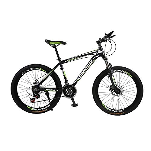 Mountain Bike : Mnjin Outdoor sports Adult mountain bike 26 inch 30 speed transmission aluminum alloy double disc brakes men and women outdoor riding