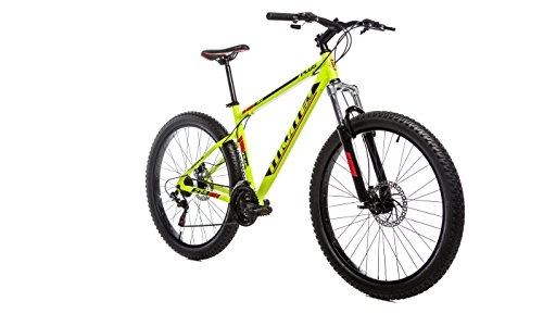 Mountain Bike : Moma Bikes, PLUS 27, 5" Mountain Bike, Yellow, Aluminum, SHIMANO 21 Speeds, Disc Brakes, Front Suspension Fork (Several sizes Available)